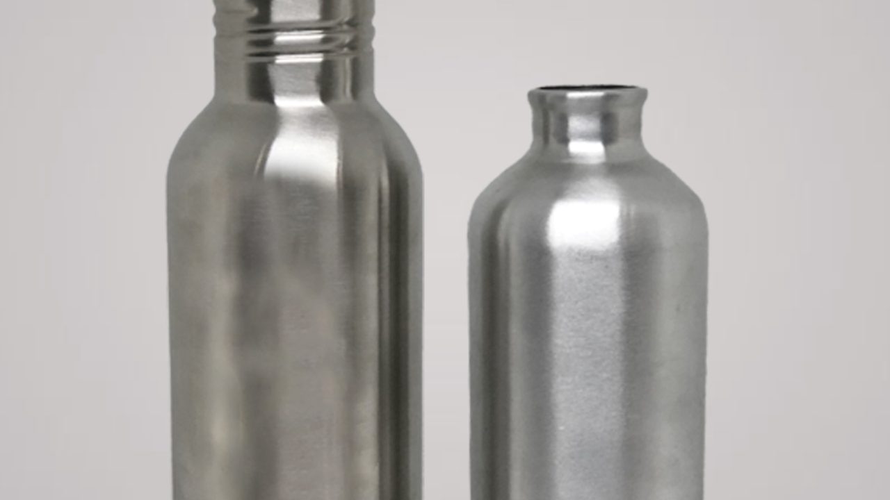 BRUSHED ALUMINIUM BOTTLES